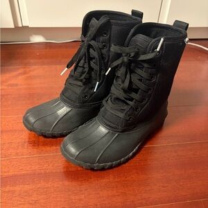 Native Black Kids Rain & Snow Boots